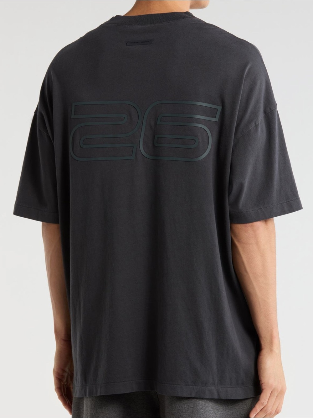Fear of God Essentials Men’s Vintage Black Logo T-Shirt - Picture 3 of 6